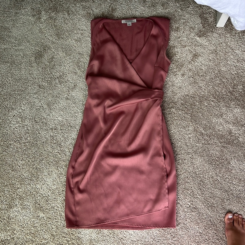 Dusty Rose silk dress